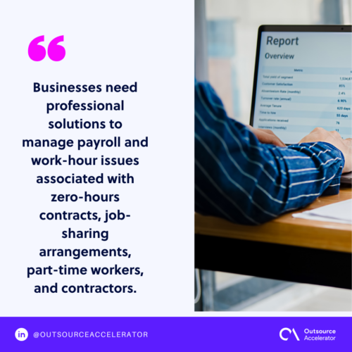 Outsourcing handles complex payroll and compliance needs