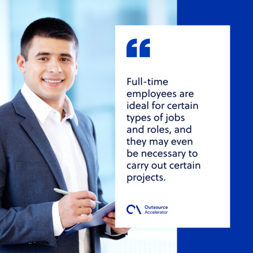 Hiring in-house full-time employees