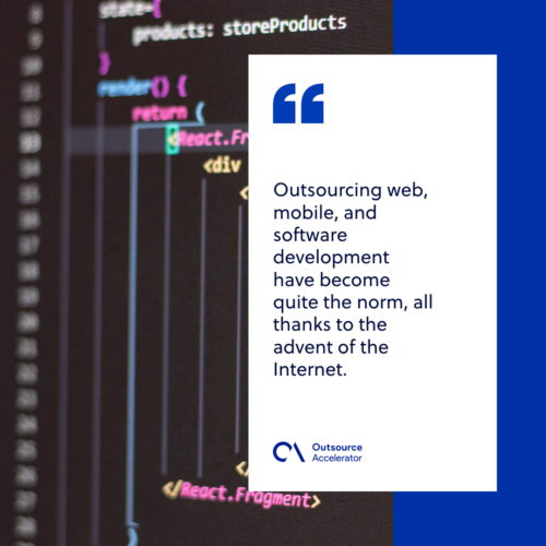 Outsourcing software development team