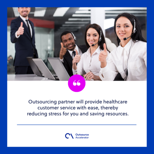 Benefits of outsourcing customer service in healthcare
