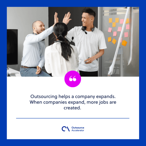 Outsourcing adds up to the unemployment rate
