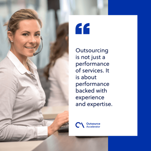 Outsourcing guarantees lack of knowledge on the services