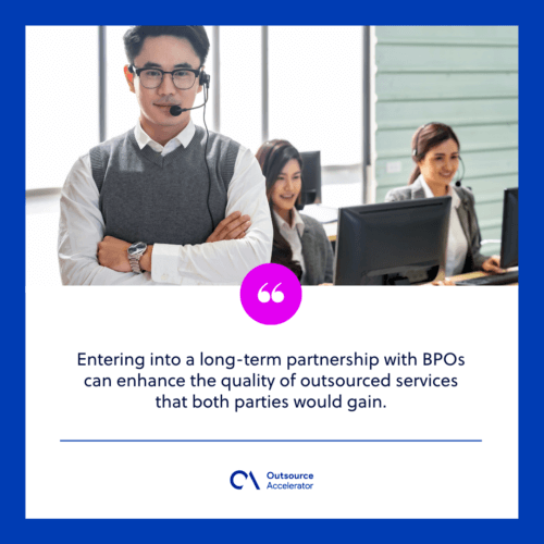 Outsourcing is not a long-term plan