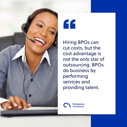 Outsourcing only aims to cut your operational costs