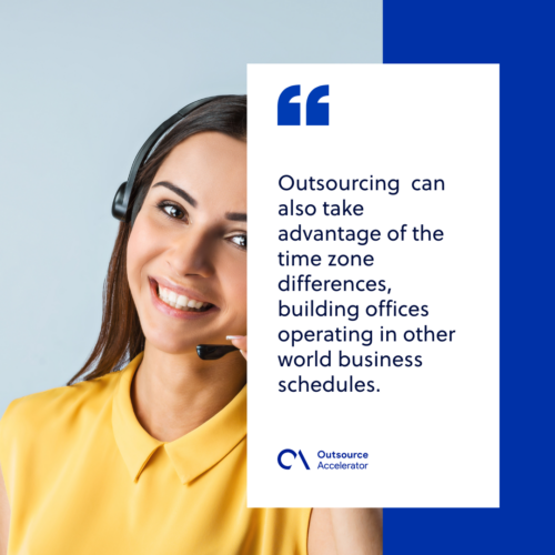 Outsourcing enables access to world-class capabilities
