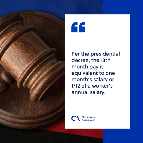 Computation of 13th-month pay based on employment status