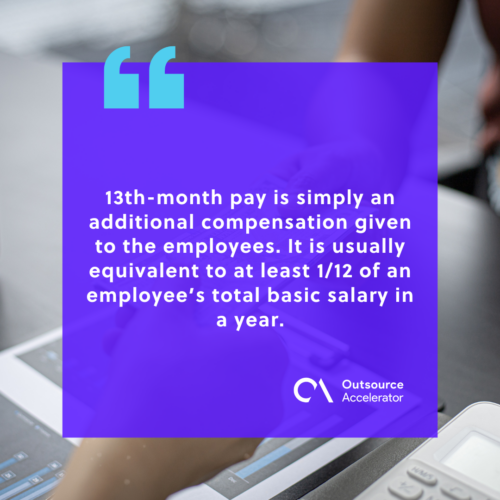 What is the 13th month pay