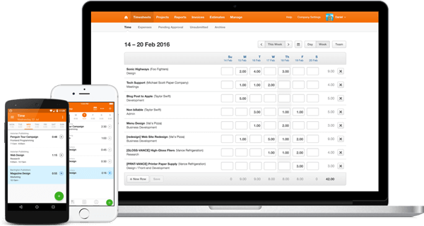 Harvest screen monitoring software time report