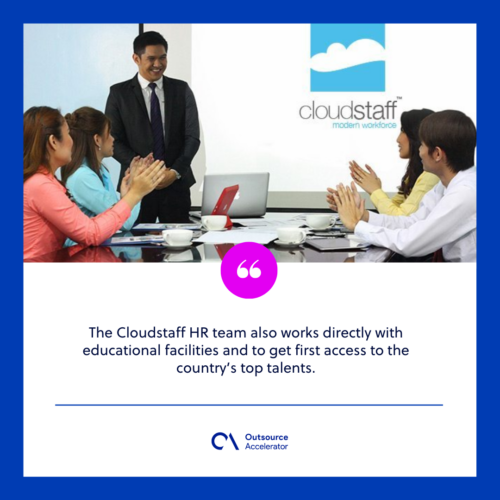 Continual training for outsourced staff