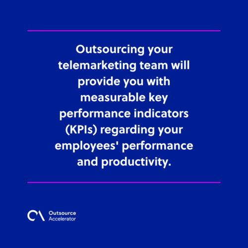 Outsourcing a professional telemarketer