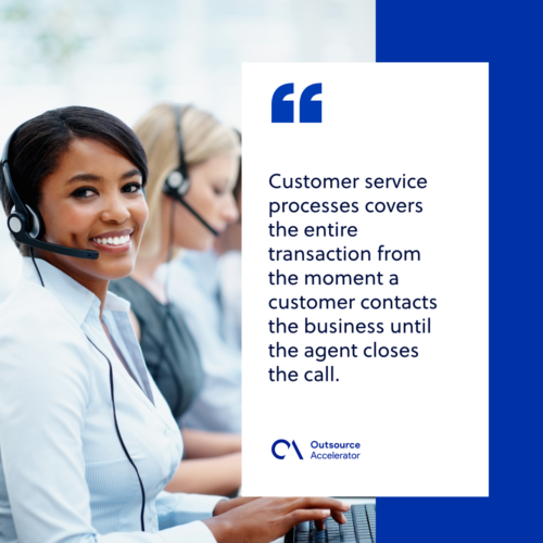 What are customer service processes