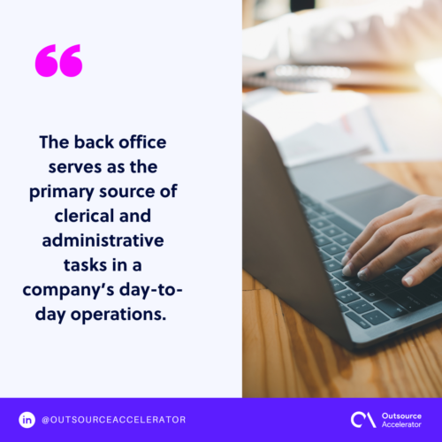 What is back office work
