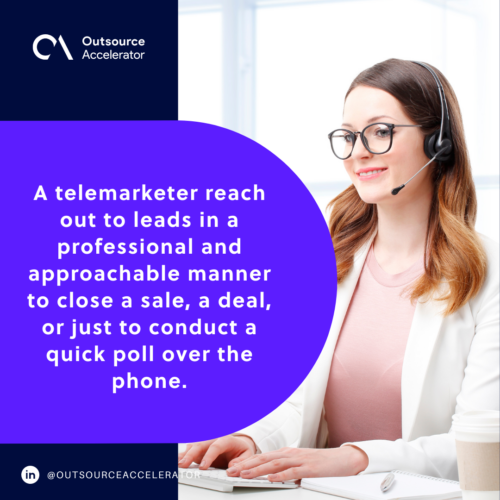 The role of a telemarketer in cold calling