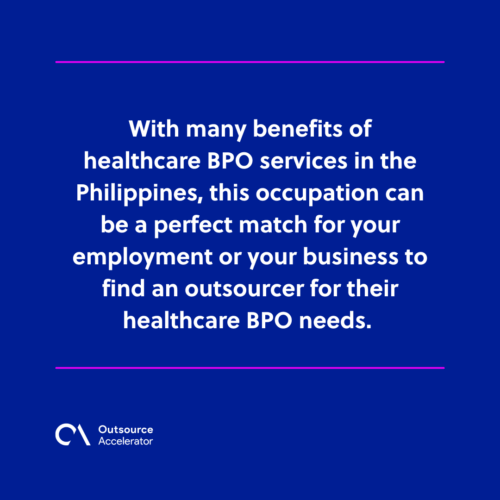 Benefits of healthcare BPO services in the Philippines