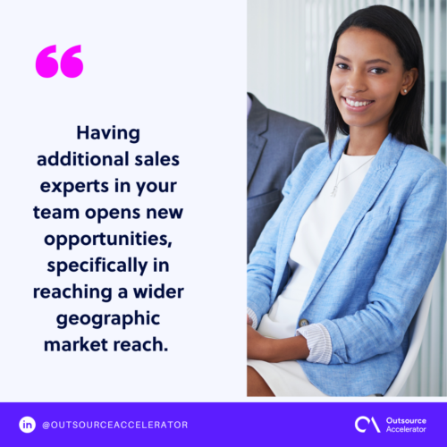 What can your business gain from outsourcing your sales