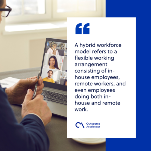 What is a hybrid workforce