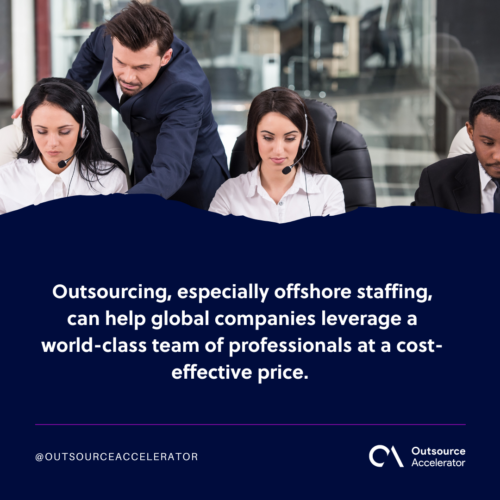 How big are the outsourcing and offshoring industries