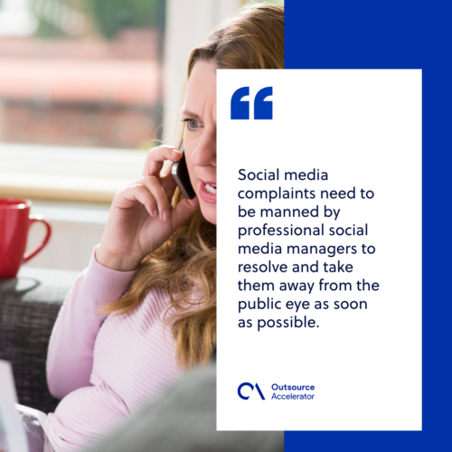 Mismanaging social media accounts bad customer service example