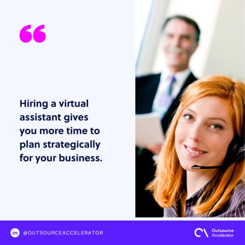 What are the benefits of hiring a virtual assistant