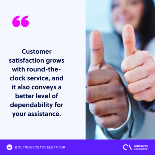 Pros of outsourcing customer service
