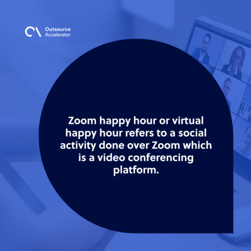 What is a Zoom happy hour for remote teams