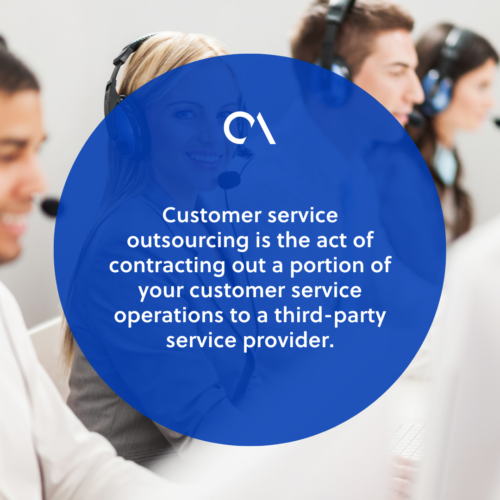 What is customer service outsourcing