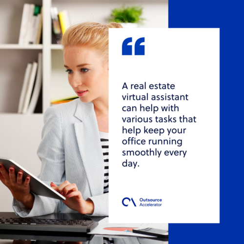 What are the tasks that real estate VAs can do?