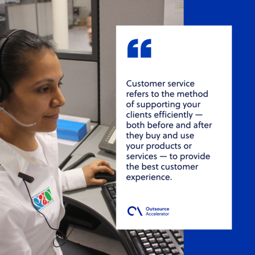 What is customer service