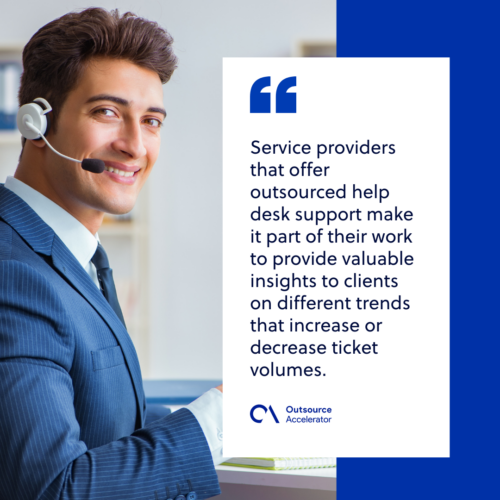 Why do companies outsource their help desk services