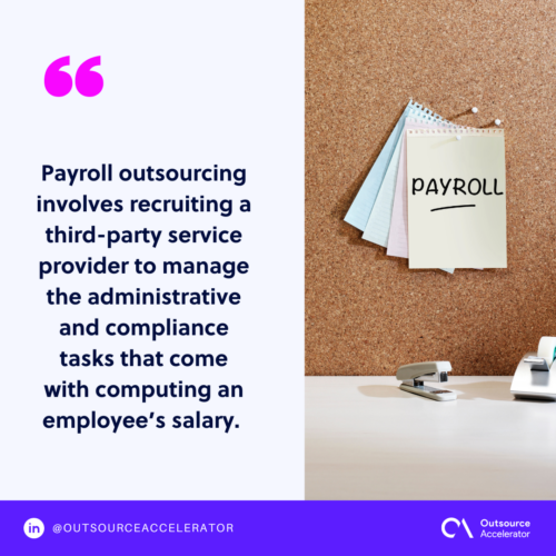 How does payroll outsourcing work