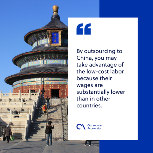 Why is it cheaper to outsource to China