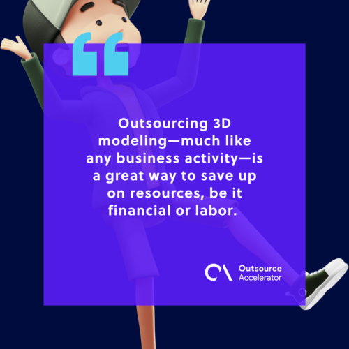 Should you outsource 3D modeling activities to external providers