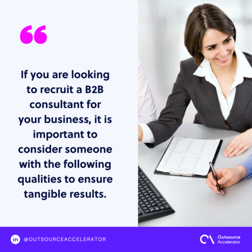 Main qualities of an excellent B2B consulting partner