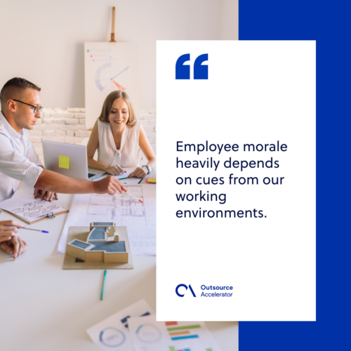 The connection between workplace culture and employee morale