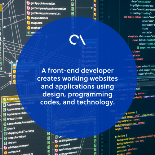 What does a front-end developer do