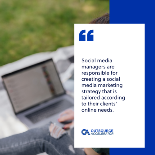 What does an offshore social media manager do