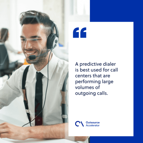 Predictive dialer call center tool