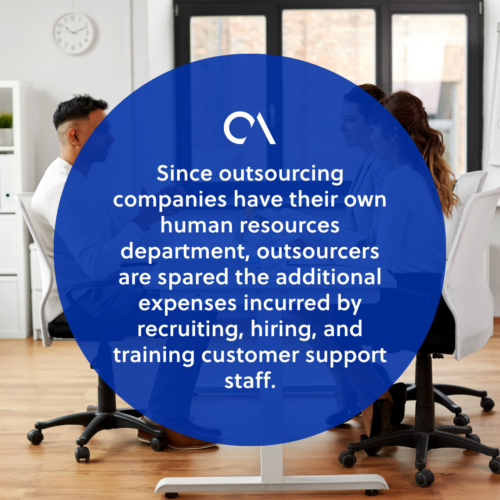 Cost reduction as a benefit of customer support outsourcing