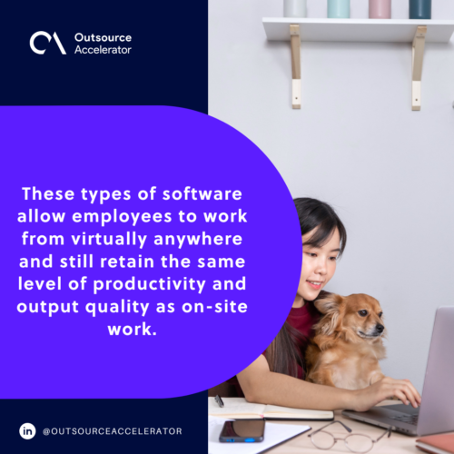 How does virtual office software work