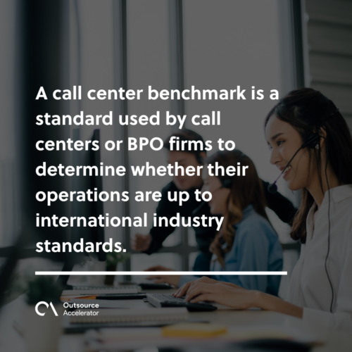 What is a call center benchmark