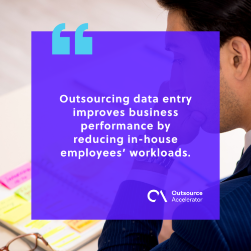Advantages of outsourcing data entry
