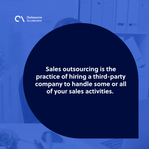 What is sales outsourcing