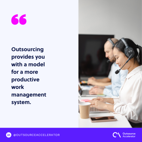 How outsourcing leads to improved workflow efficiency