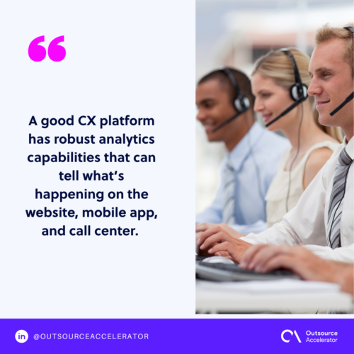Key features of a CX platform