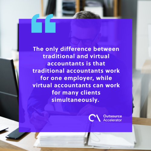 Virtual accountant vs. traditional accountant