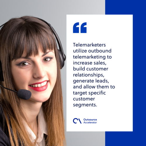 What is outbound telemarketing