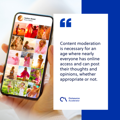 The need for content moderation