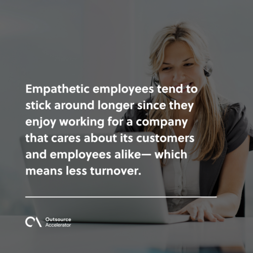 What is empathy in customer service