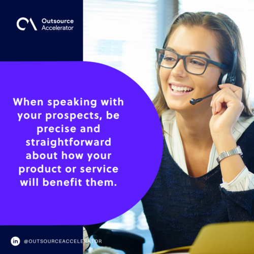 Be specific during cold calls