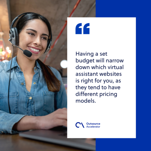 Factors to consider when choosing a virtual assistant website